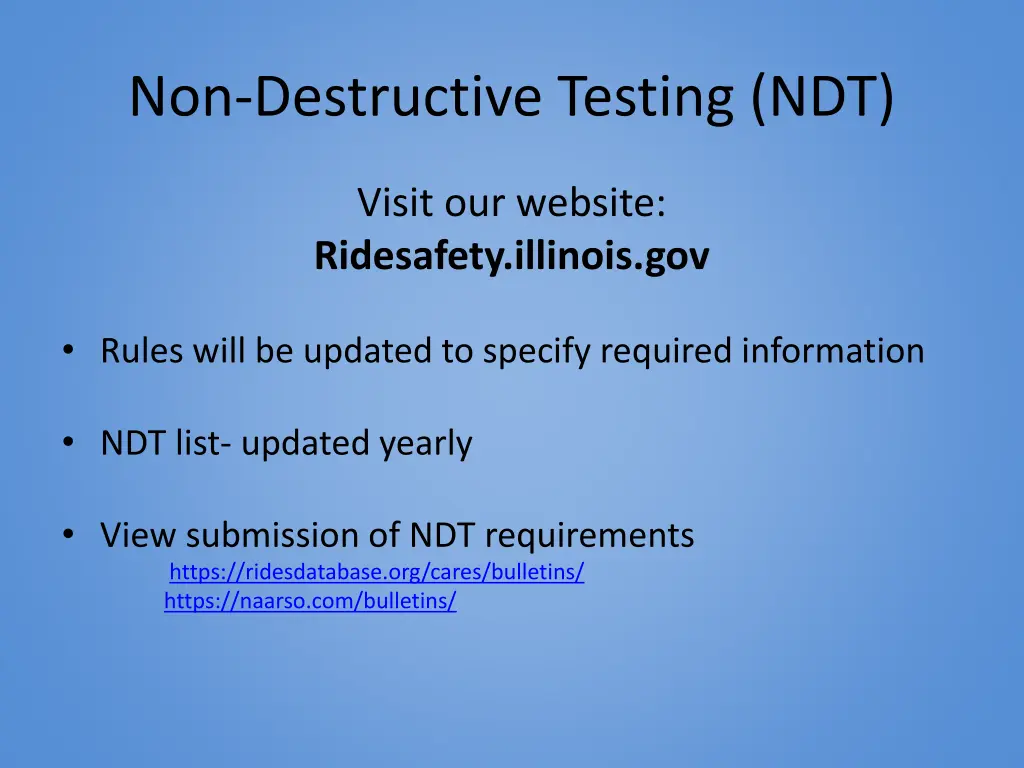 non destructive testing ndt