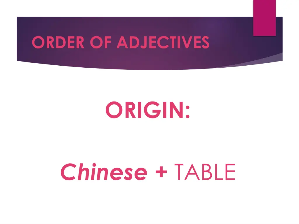 order of adjectives 7
