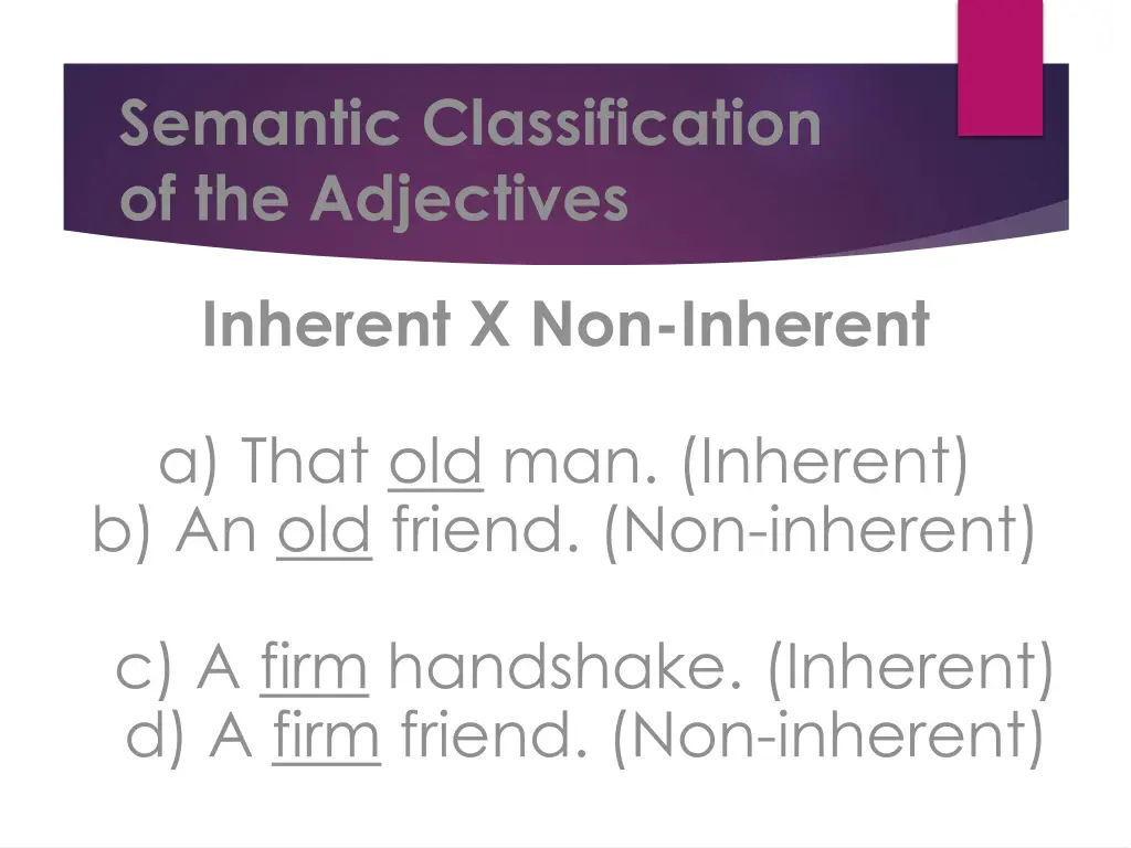 semantic classification of the adjectives 2