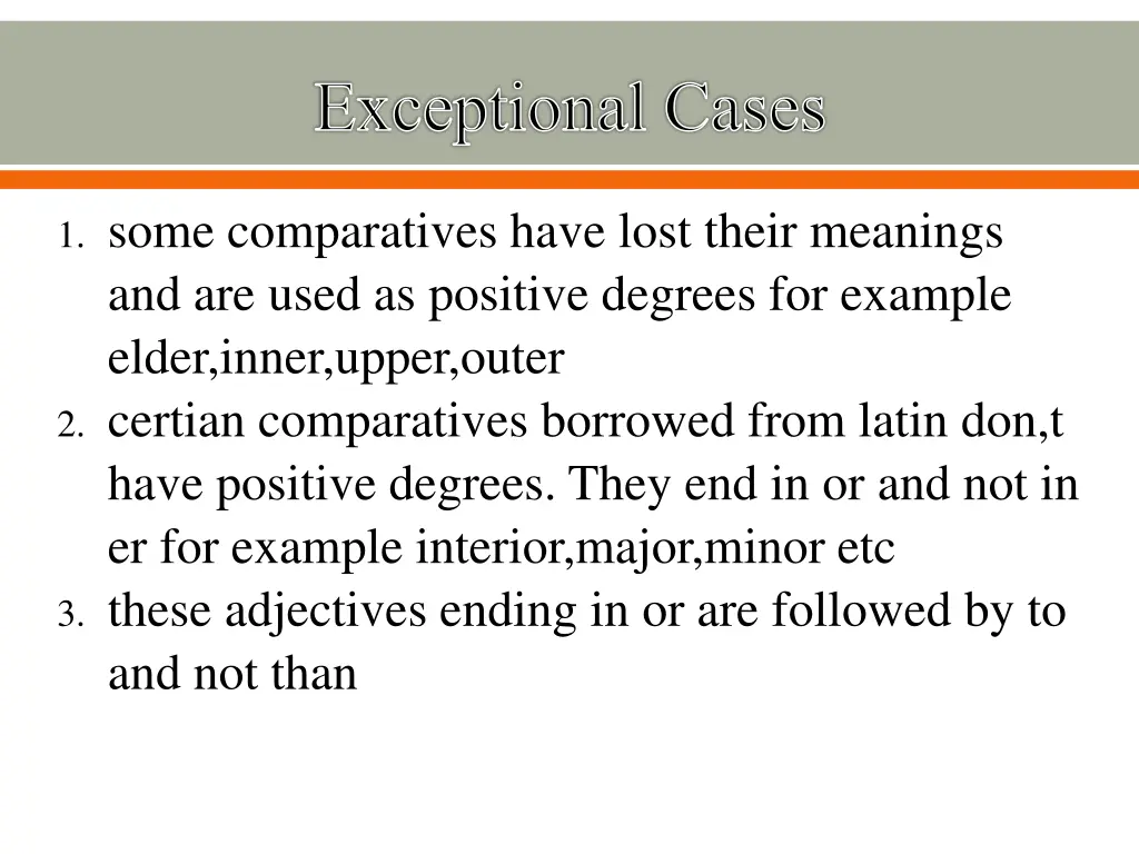 exceptional cases