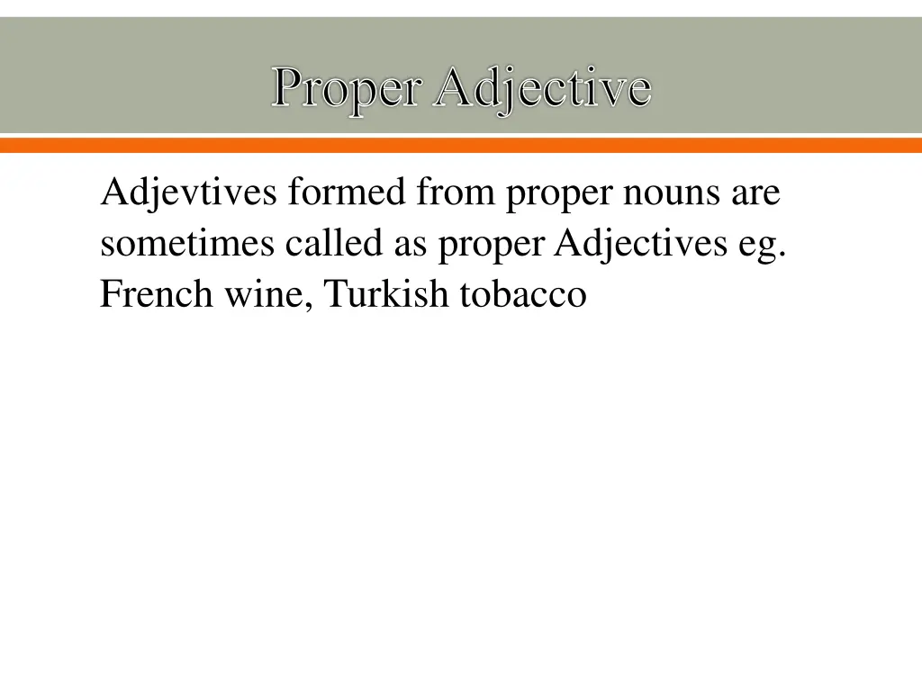 proper adjective