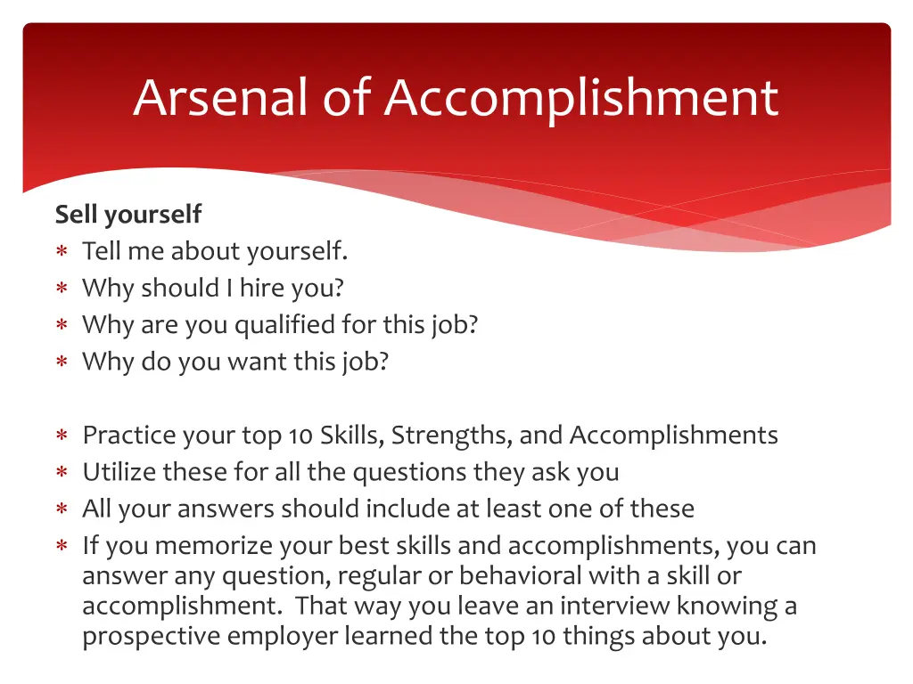 arsenal of accomplishment