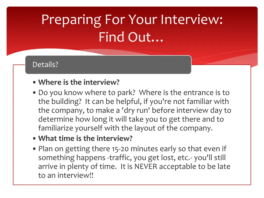 preparing for your interview find out 1