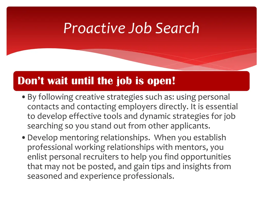 proactive job search 1
