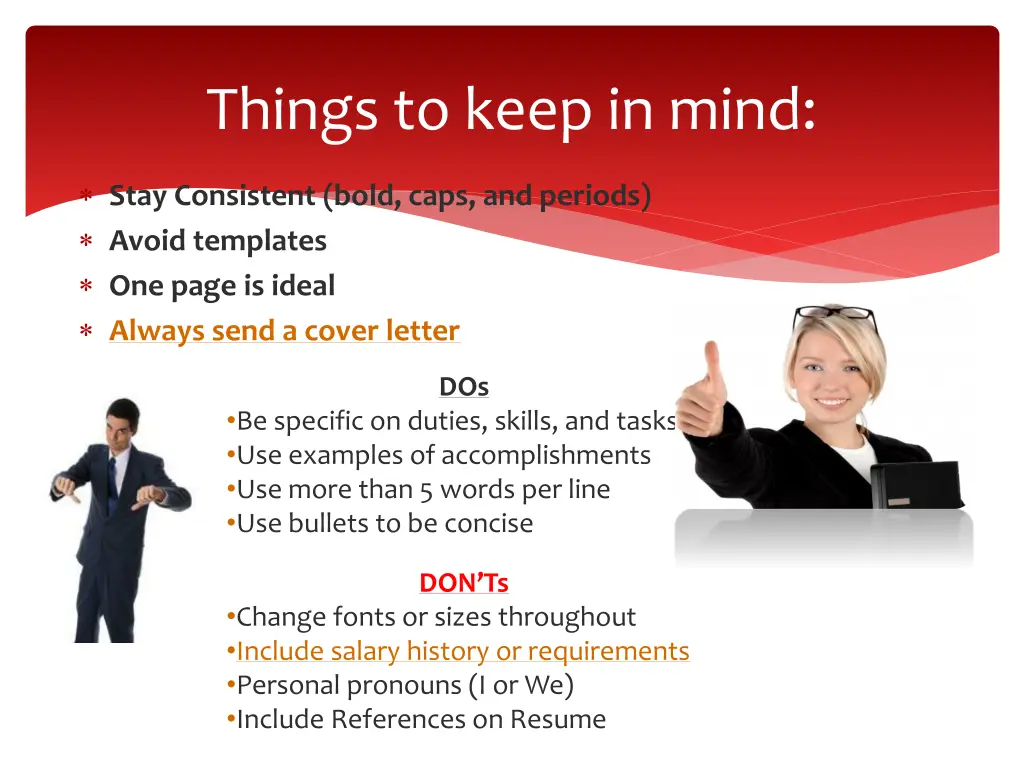 things to keep in mind