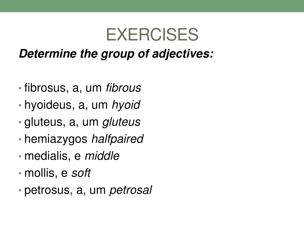 exercises 2