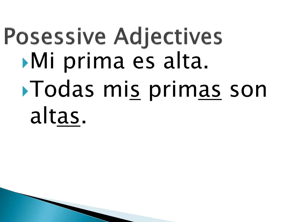 mi prima es alta todas mis primas son altas