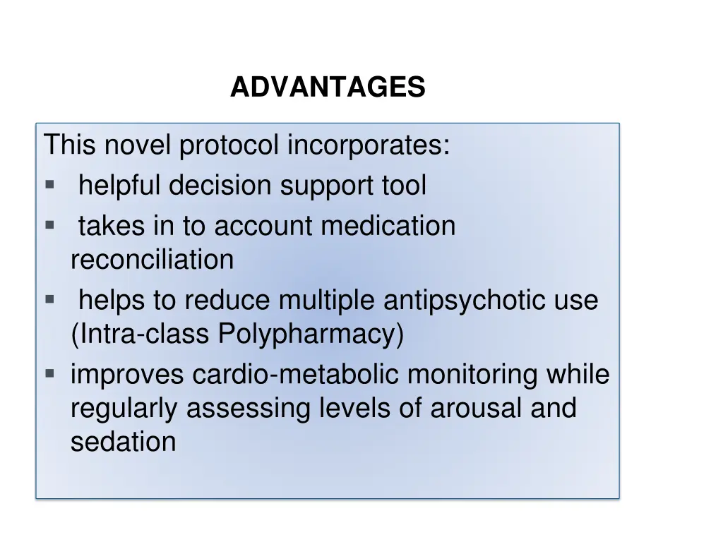 advantages
