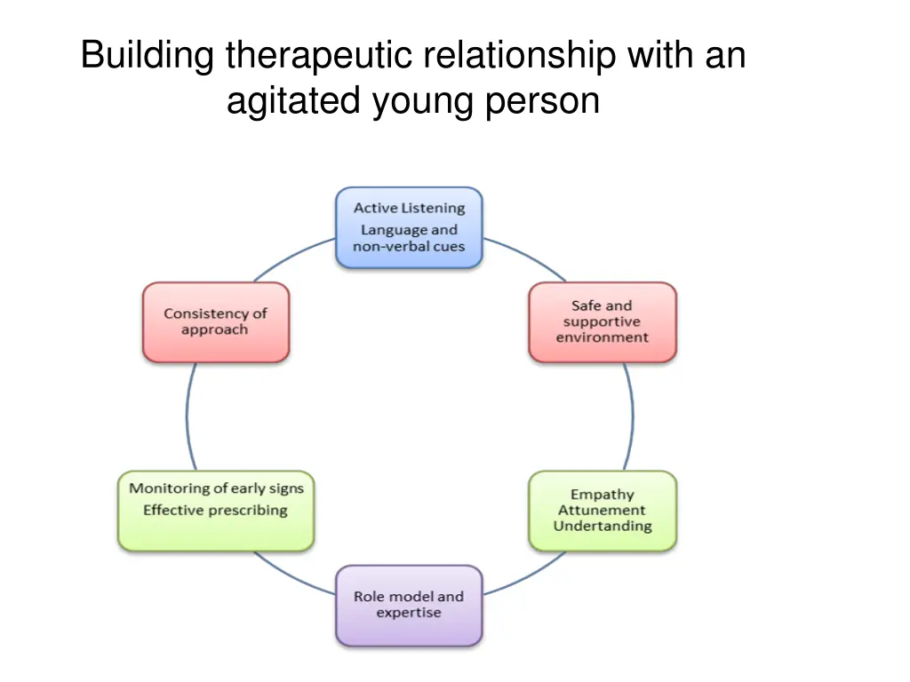 building therapeutic relationship with