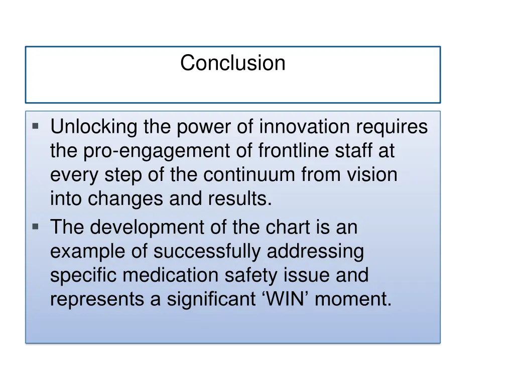 conclusion