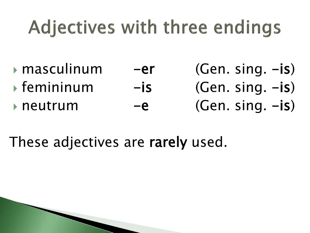 masculinum femininum neutrum