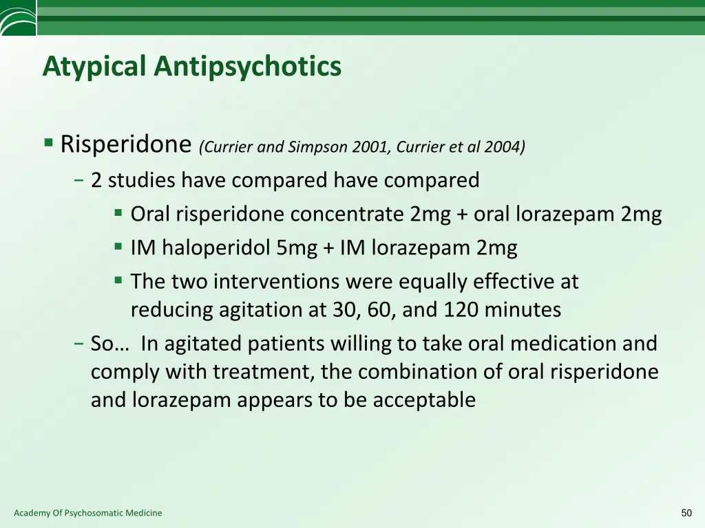 atypical antipsychotics 1