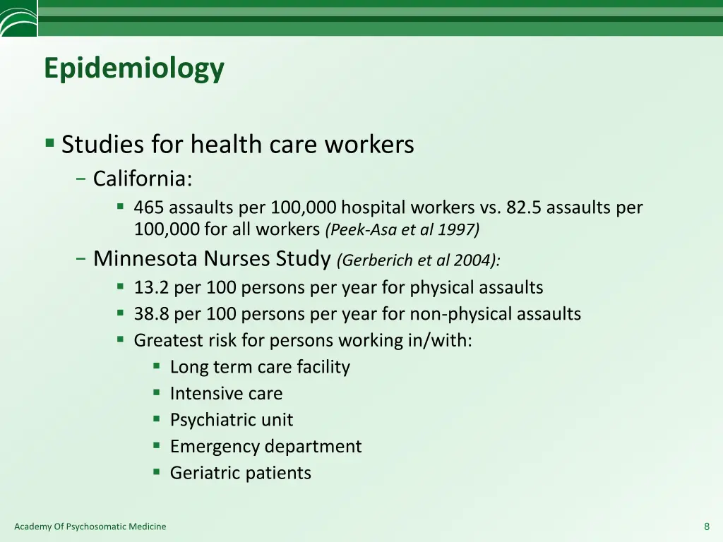 epidemiology 1