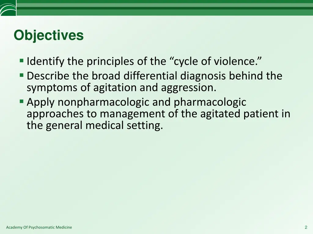 objectives