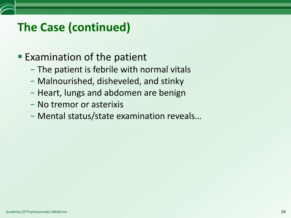 the case continued 1