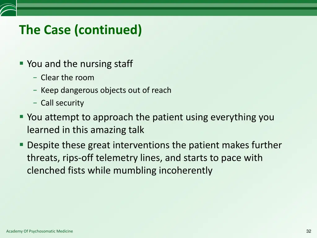 the case continued 3