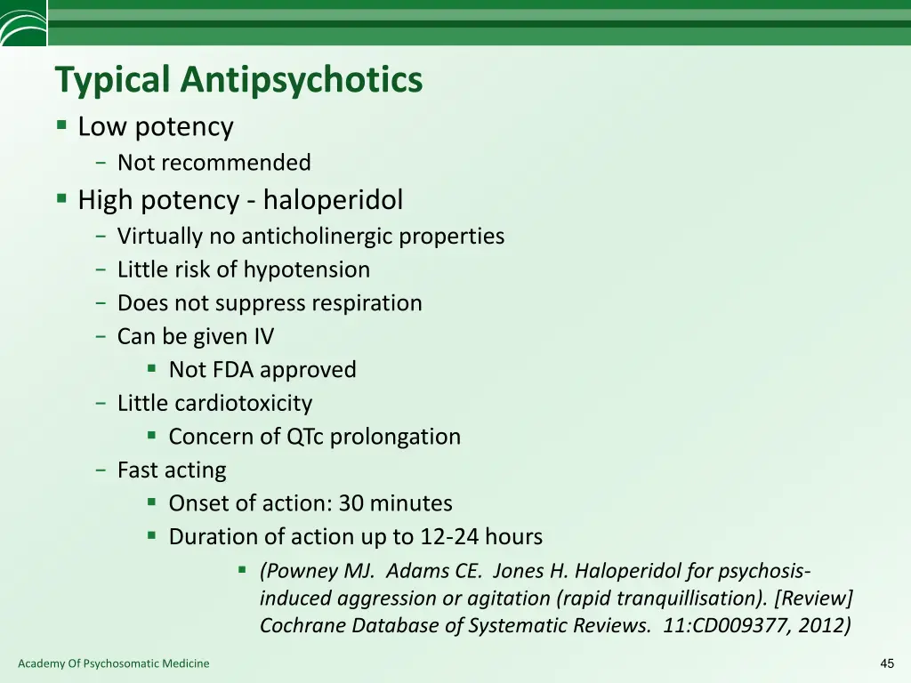 typical antipsychotics low potency