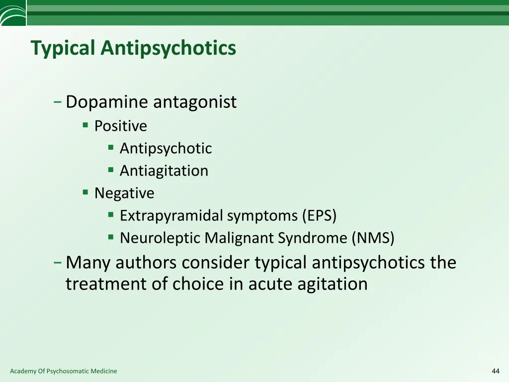 typical antipsychotics