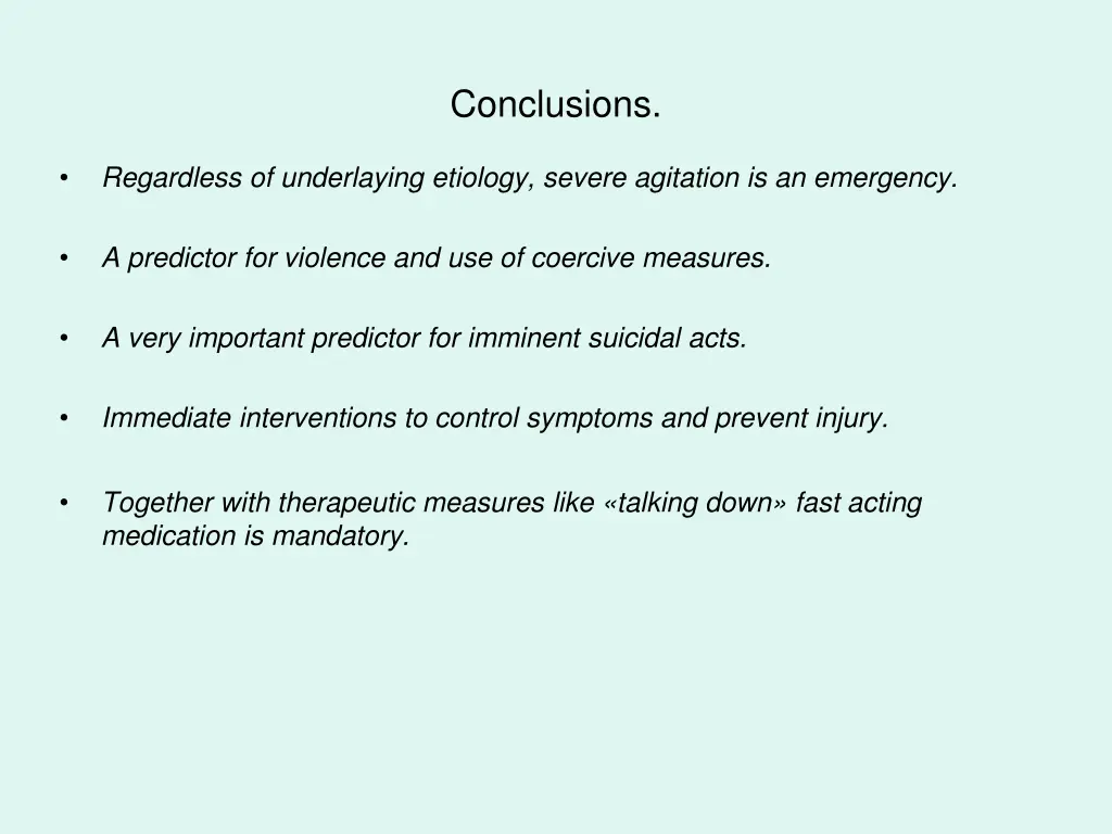 conclusions