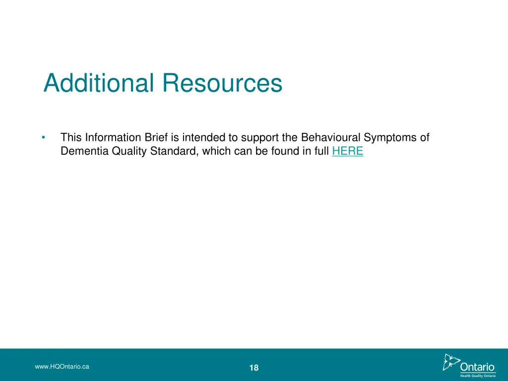 additional resources