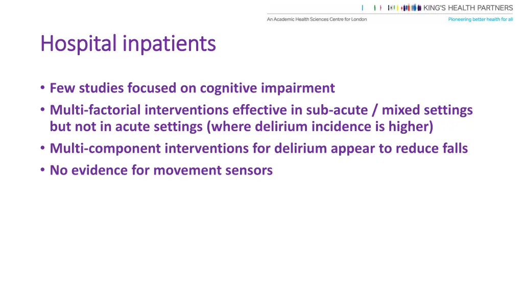 hospital inpatients hospital inpatients