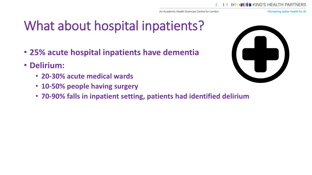 what about hospital inpatients what about