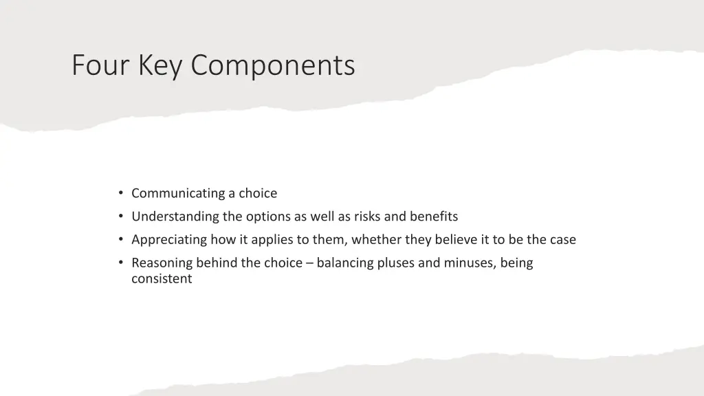 four key components