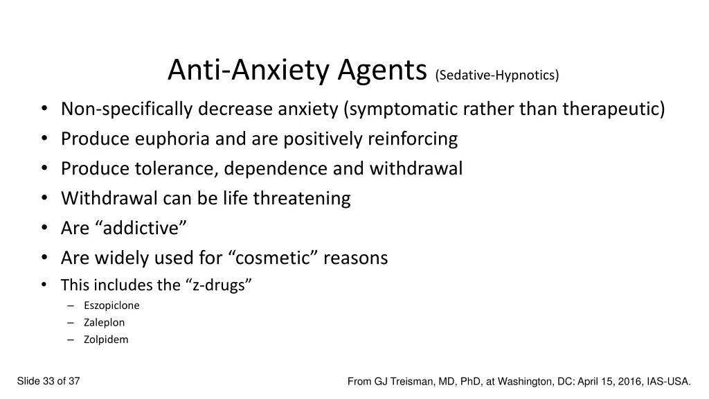 anti anxiety agents sedative hypnotics 1