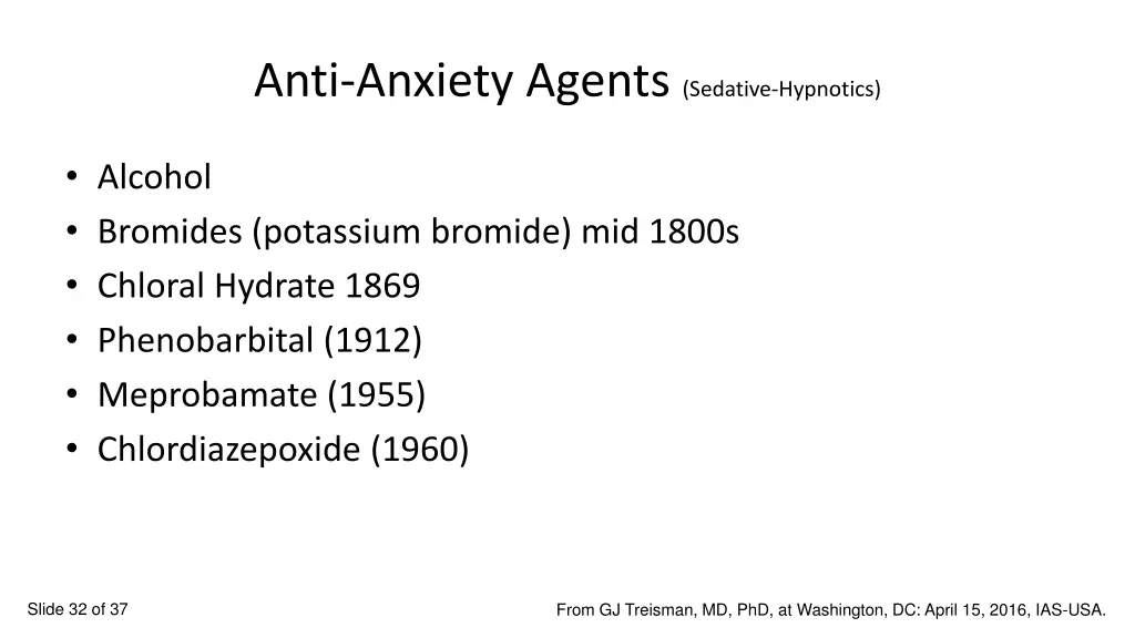 anti anxiety agents sedative hypnotics
