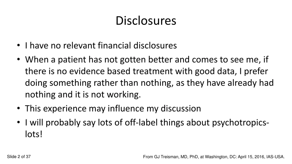disclosures