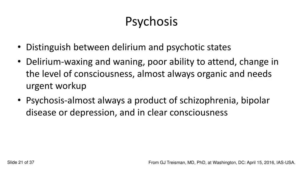 psychosis