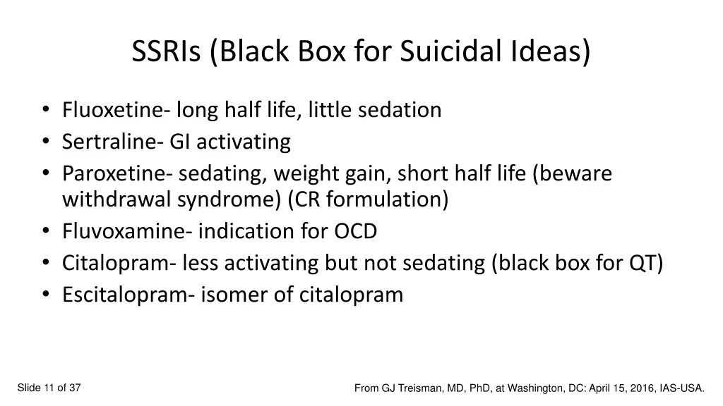 ssris black box for suicidal ideas