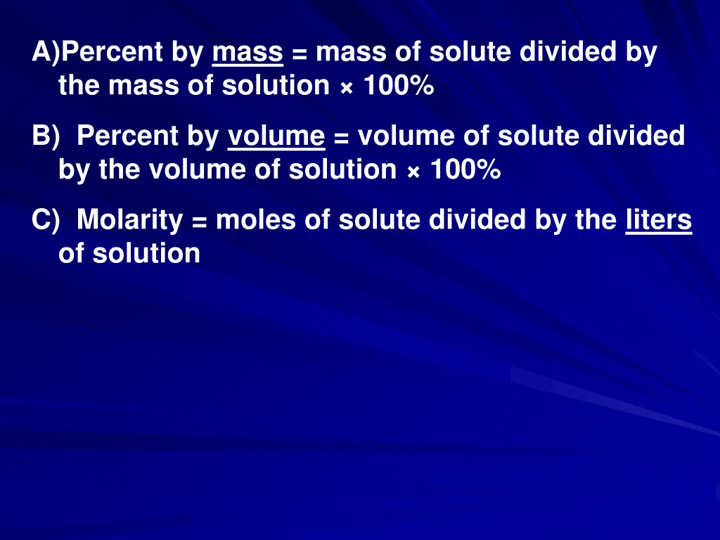 a percent by mass mass of solute divided 2