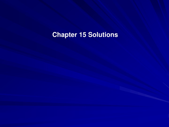 chapter 15 solutions