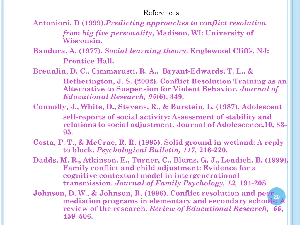 references