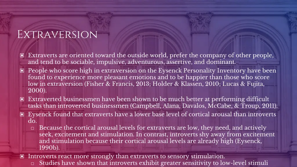 extraversion