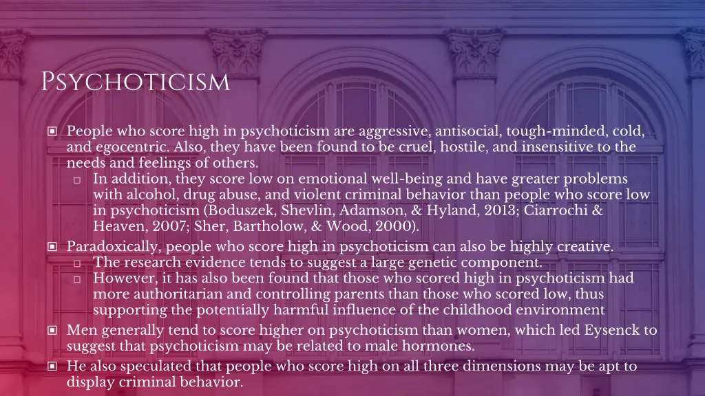 psychoticism