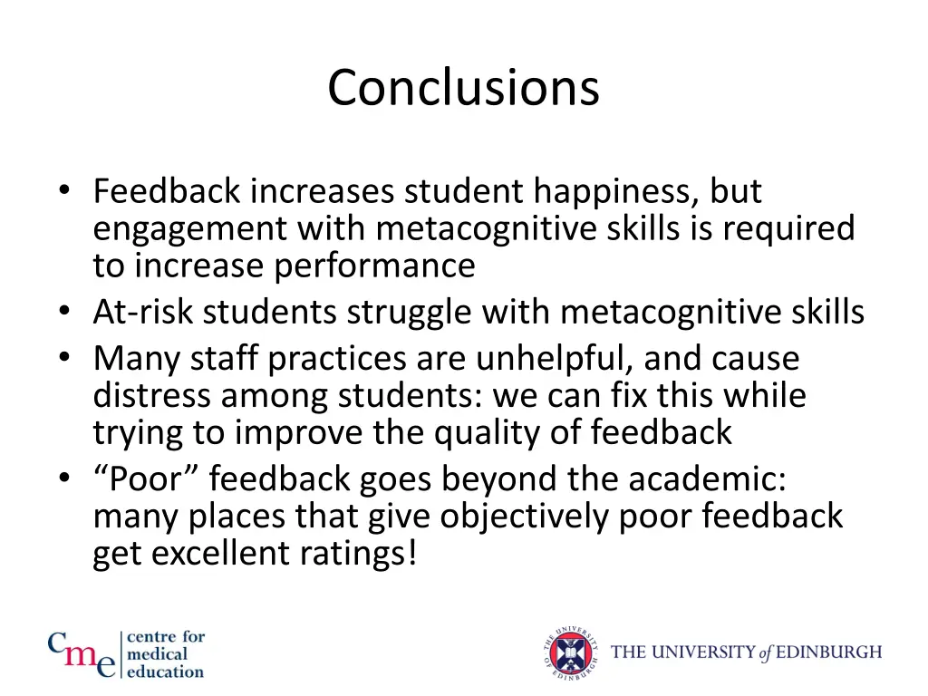 conclusions
