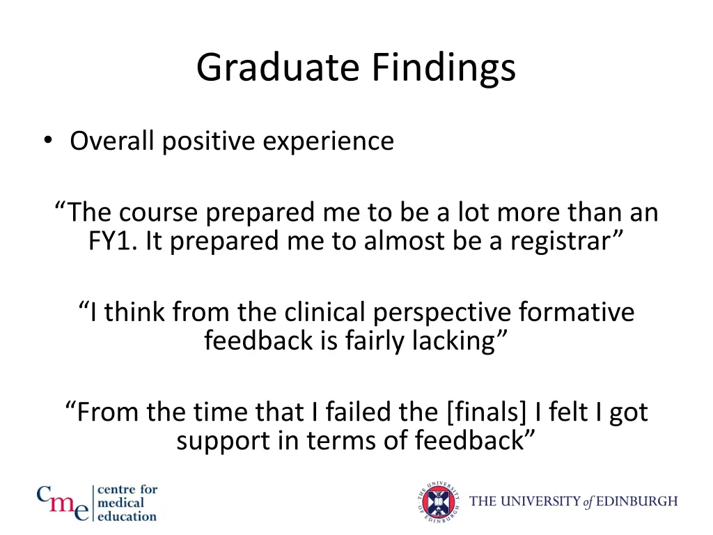 graduate findings