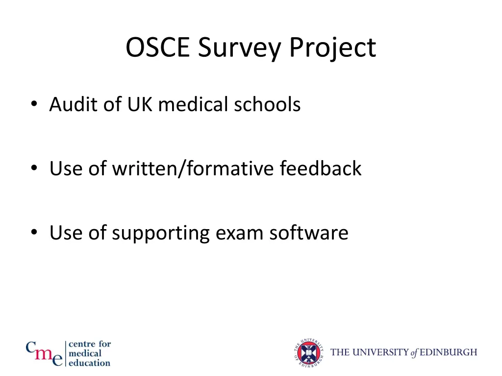 osce survey project