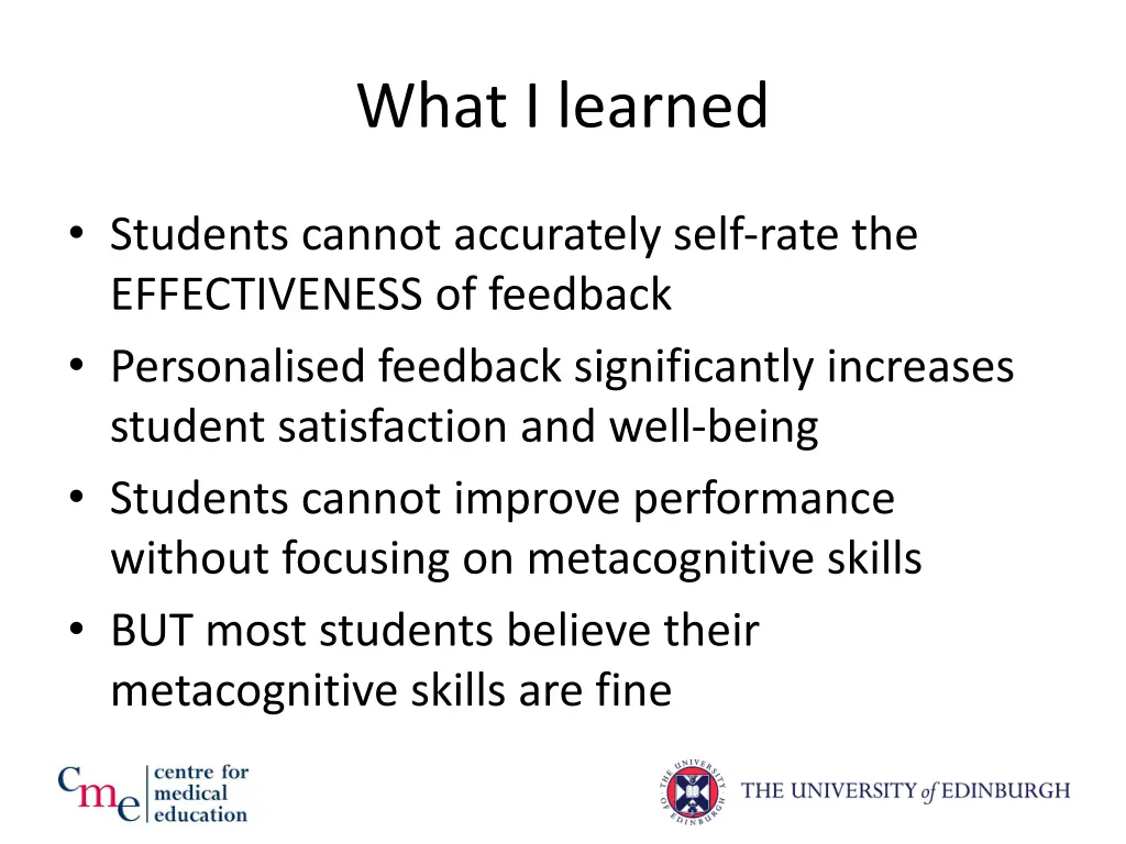 what i learned 1