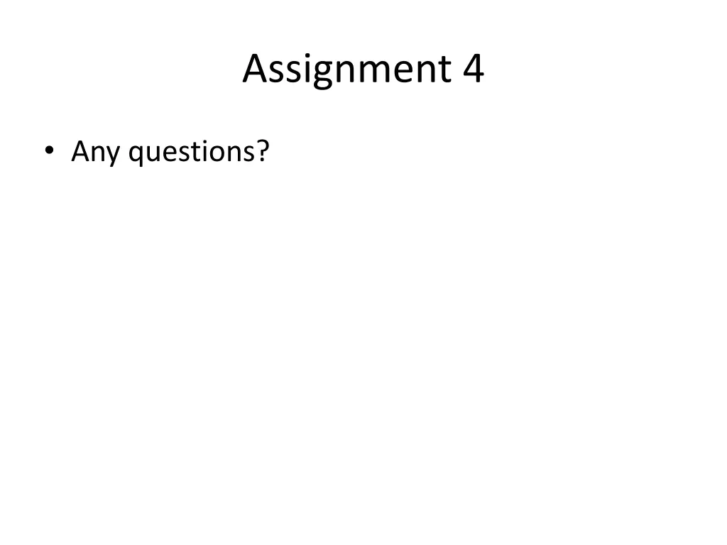 assignment 4