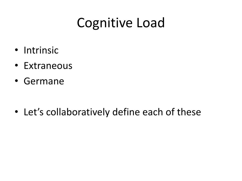 cognitive load 1