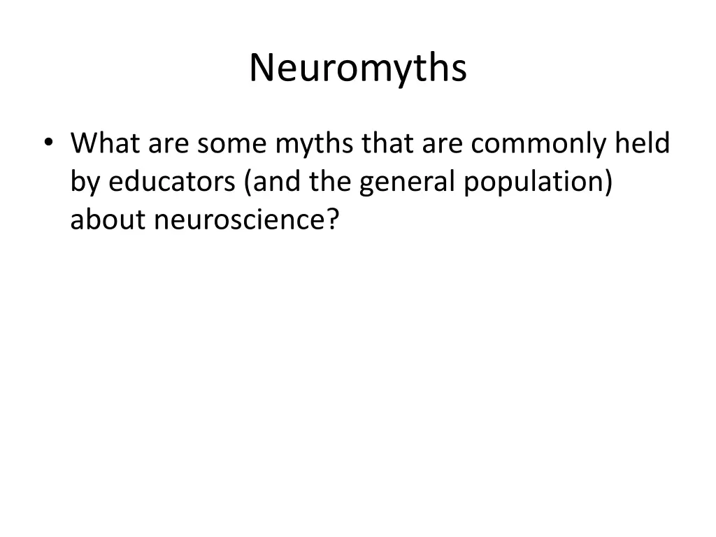 neuromyths