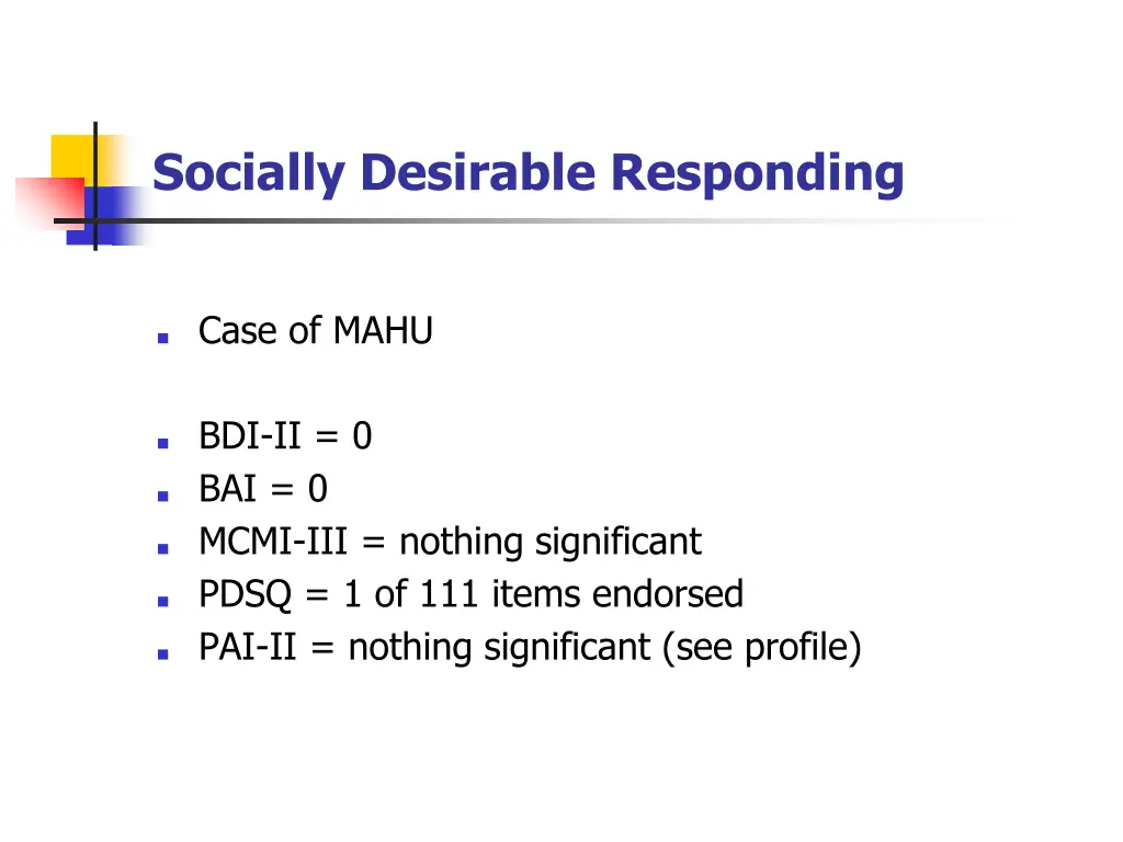 socially desirable responding