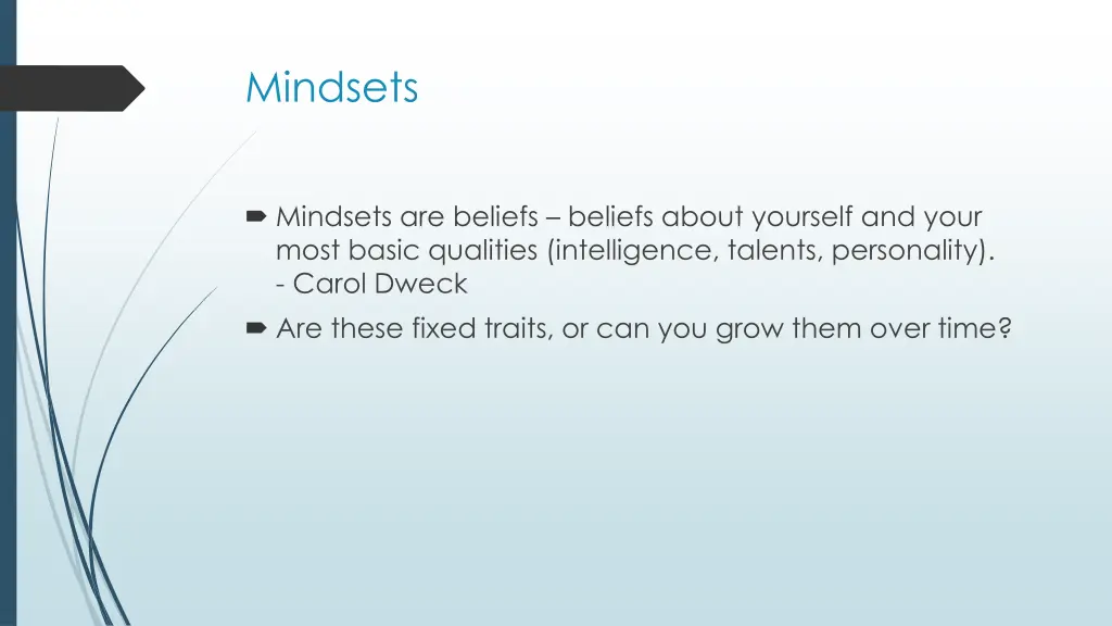 mindsets