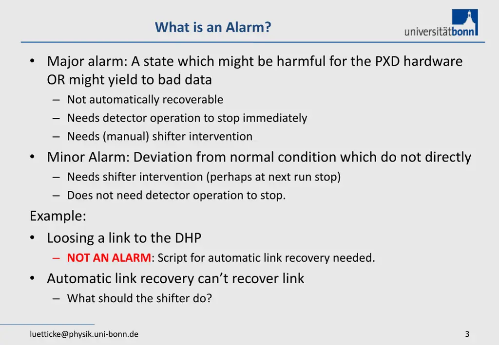 what is an alarm