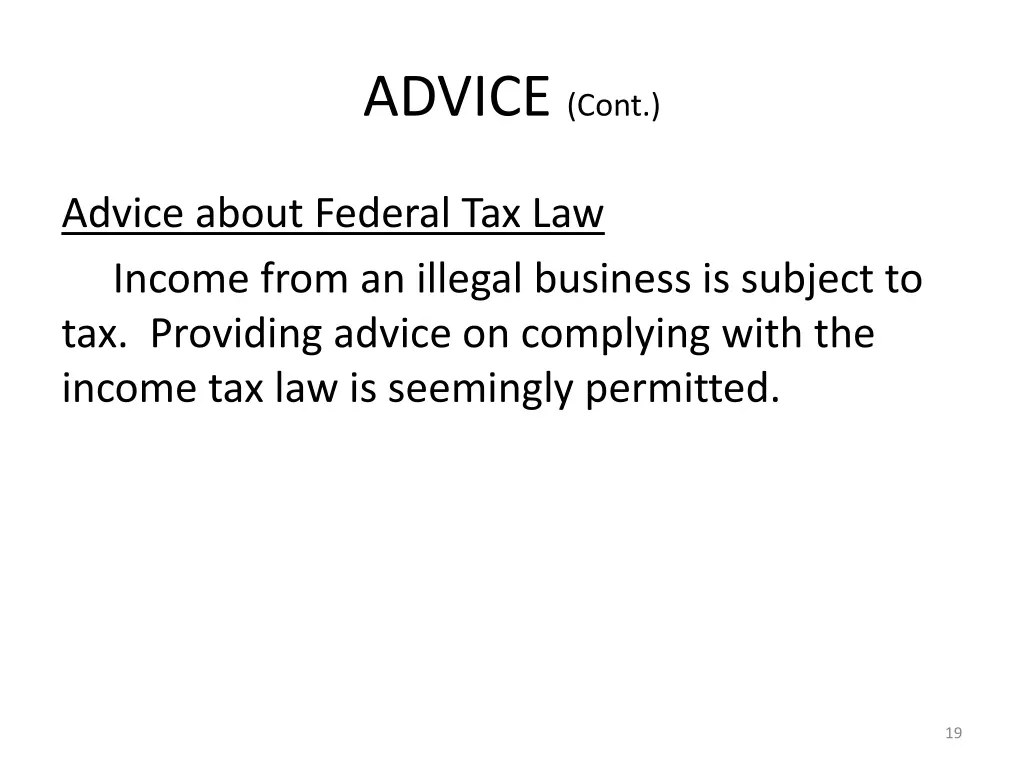 advice cont 1