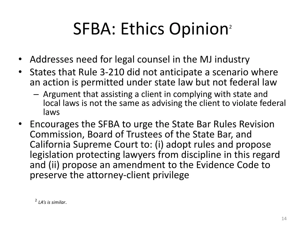 sfba ethics opinion