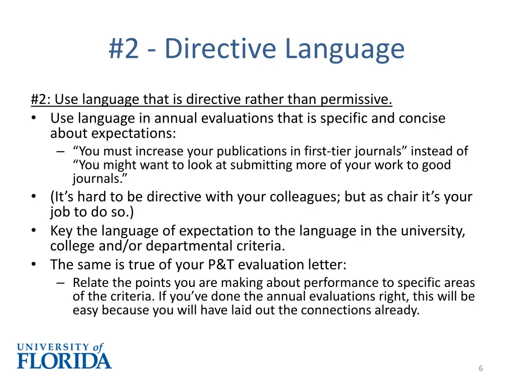 2 directive language